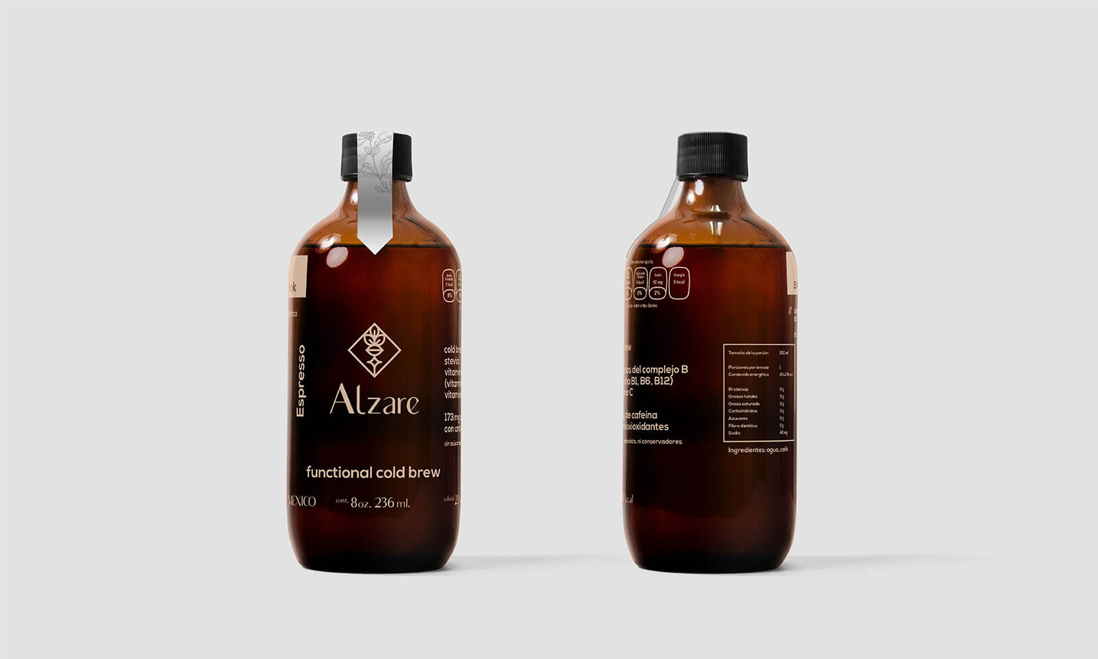 Alzare Cold Brew Coffee // Botella con Bebida Fría de Café