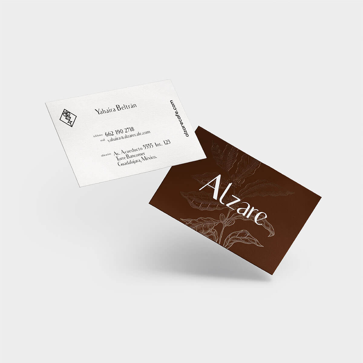 Alzare Cold Brew Coffee // Tarjetas de Presentación