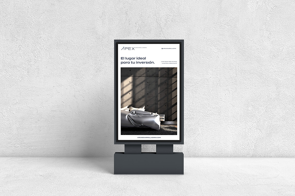 ÁPEX Desarrolladora // Póster Publicitario en mupi