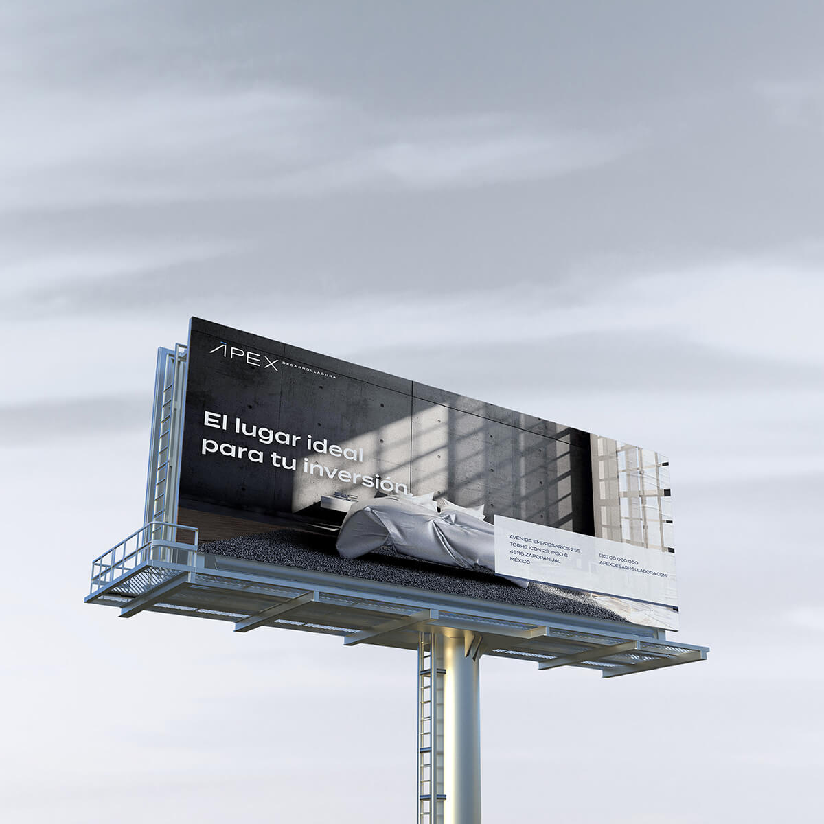 ÁPEX Desarrolladora // Cartel: OOH Publicidad