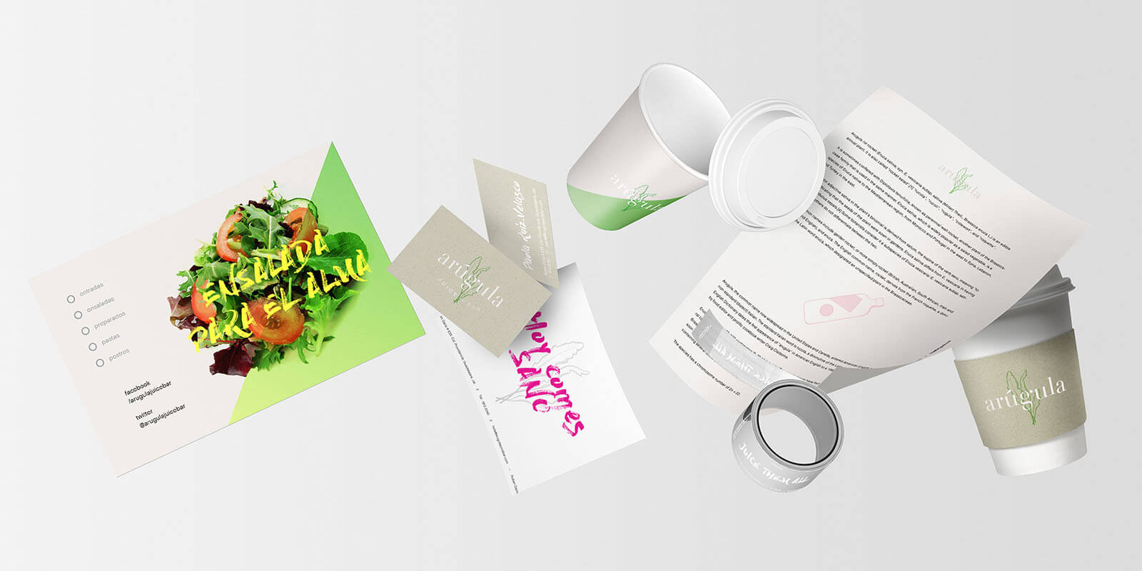Arúgula Juice Bar // Tarjetas de Presentación