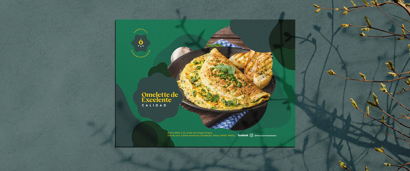 El Cascarón — Restaurante // Poster Publicitario