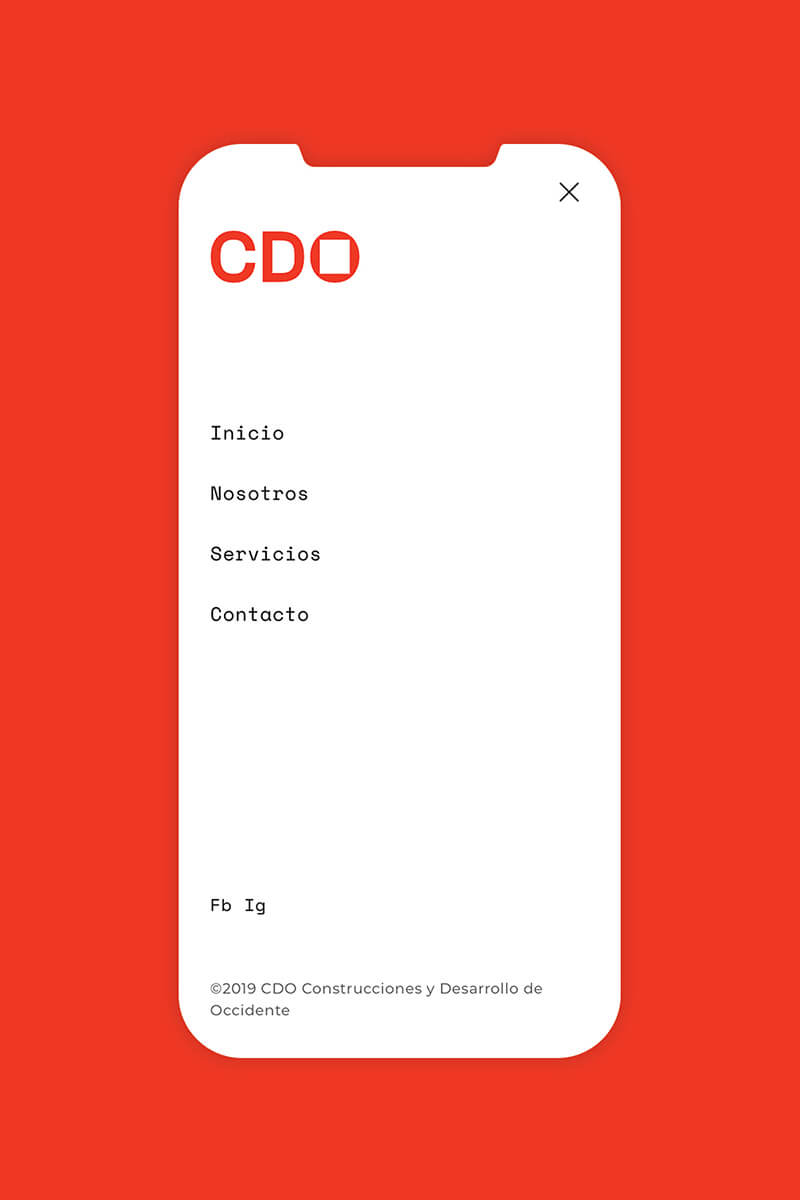 CDO — Construcciones y Desarrollo de Occidente // Mobile Website Design