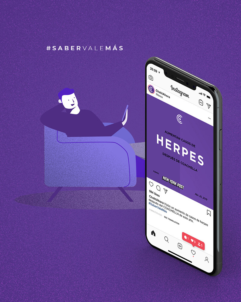 ChektAhora // Anuncio de Instagram