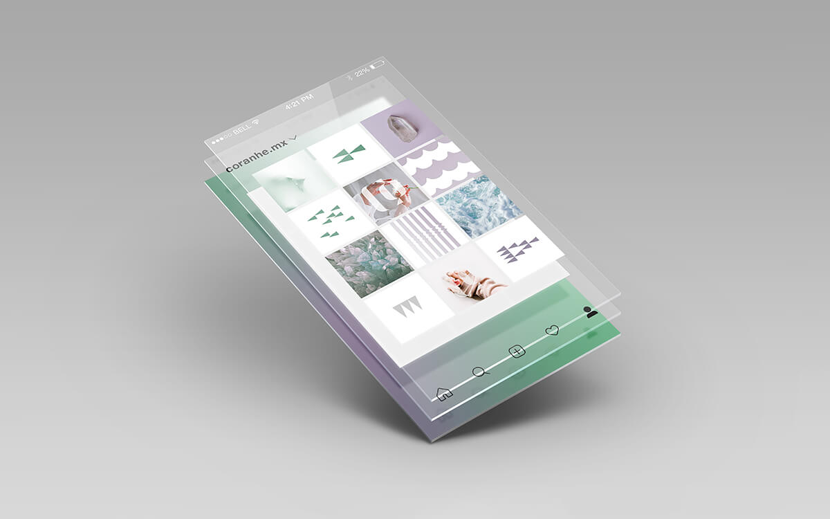 Coranhé — Jewlery // Social Media Feed Design