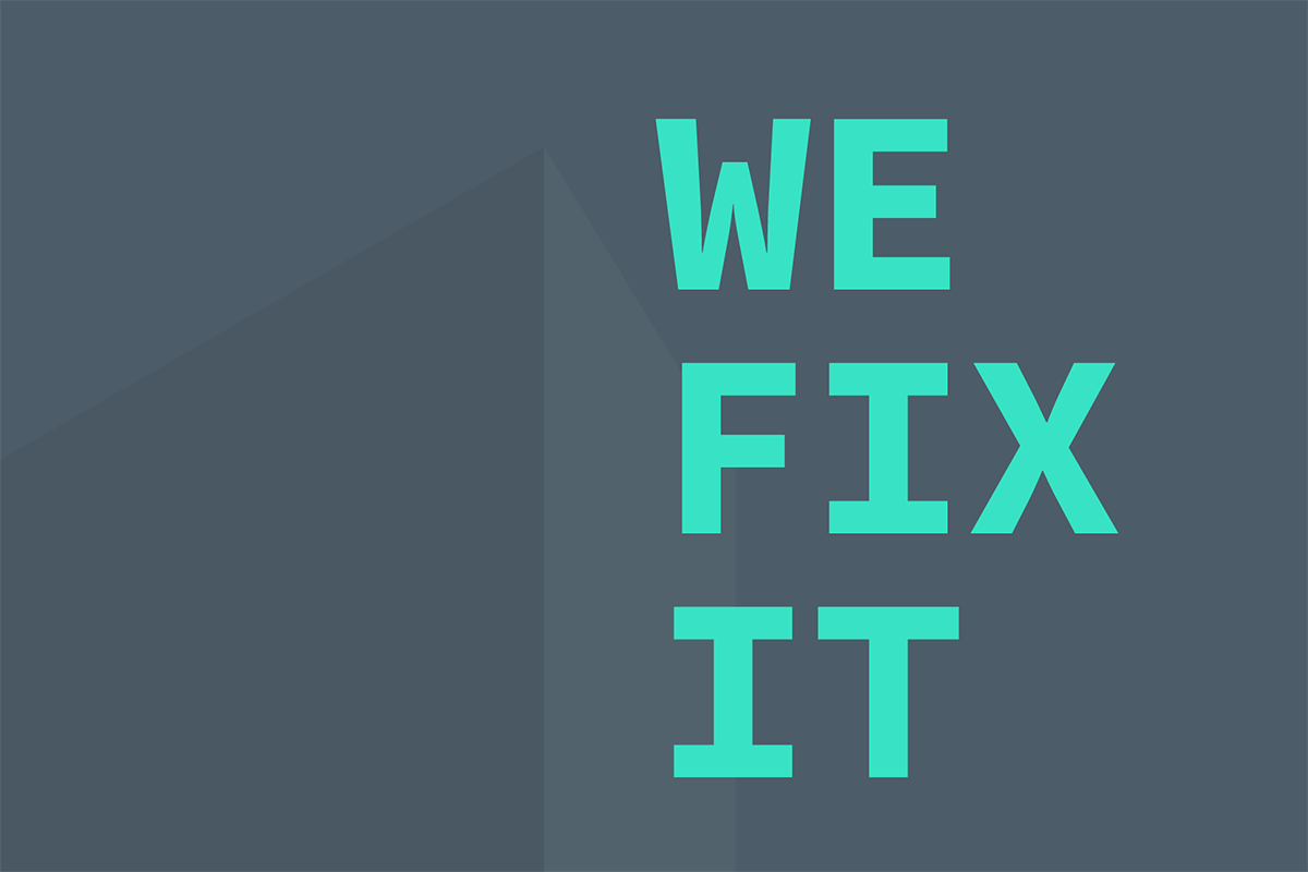 Fintecimal App // Geometric Background Slogan