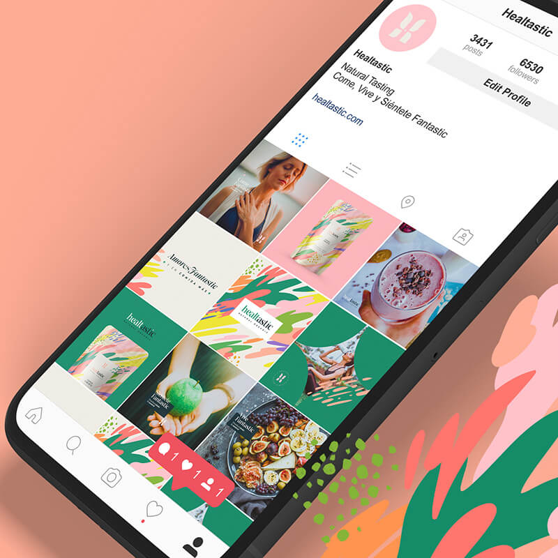 Healtastic // Social Media Feed Design