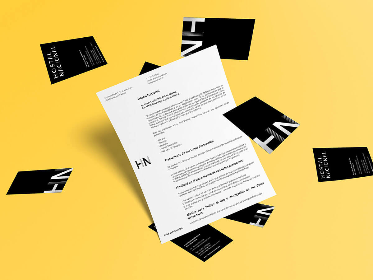 Hostal Nacional // Letterhead and Business Cards