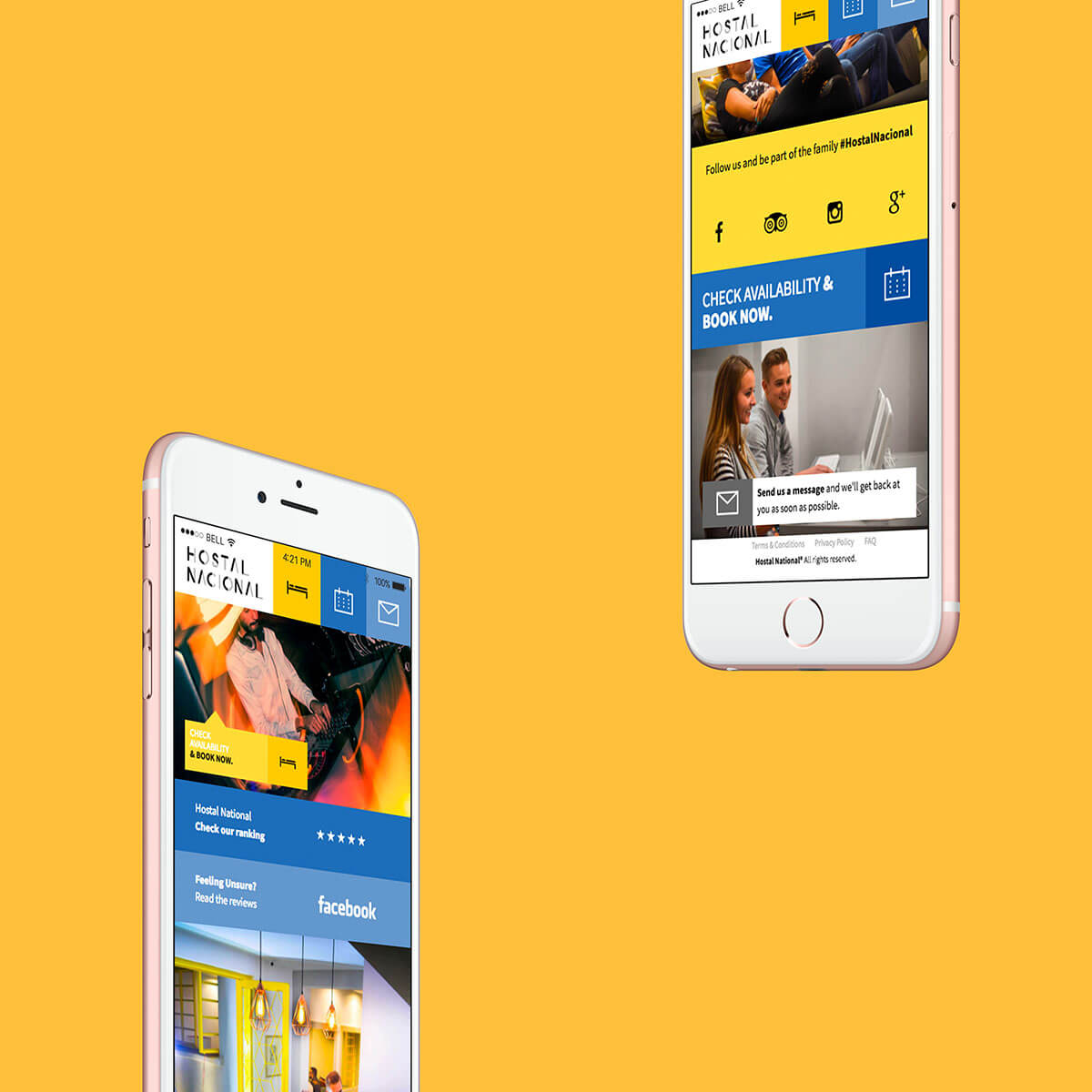 Hostal Nacional // Mobile Website