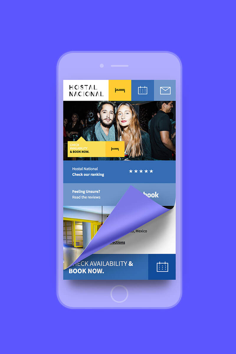 Hostal Nacional // Mobile Website