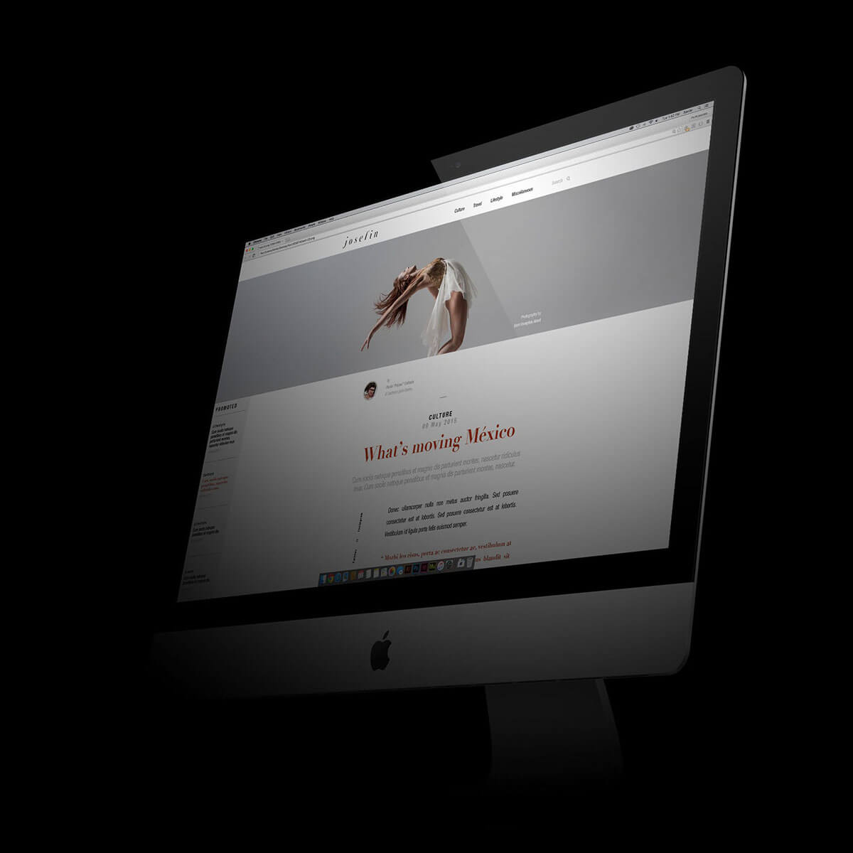 Josefin Magazine // Desktop Website