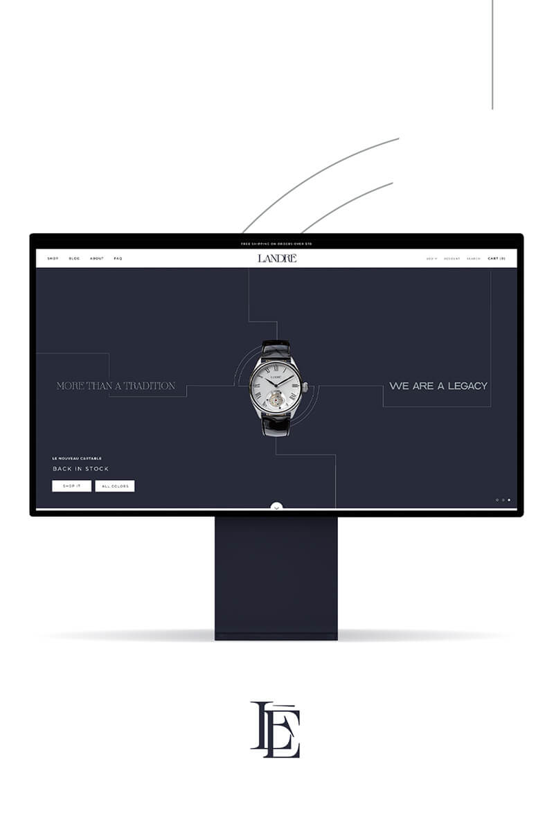 Landré Watches // Diseño de sitio web