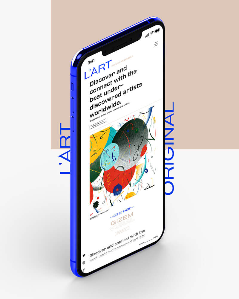 L'Art Original // Sitio Web Versión Móvil en Buscador