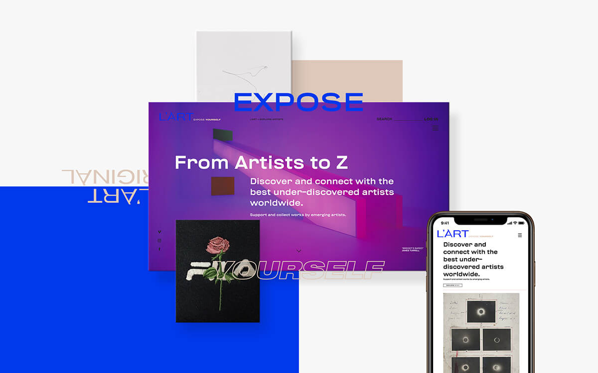 L'Art Original // Sitio Web en Escritorio y Buscador Móvil
