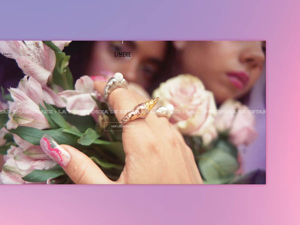 Limere — Joyería // Rings, Flowers & Girls Banner - Website Detail