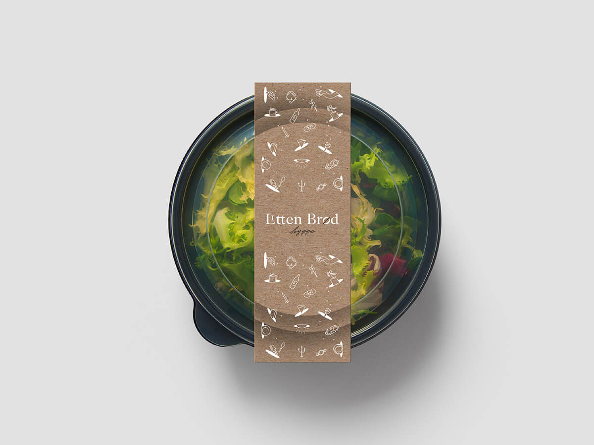 Litten Brød — Danish Bakery // Salad Packaging