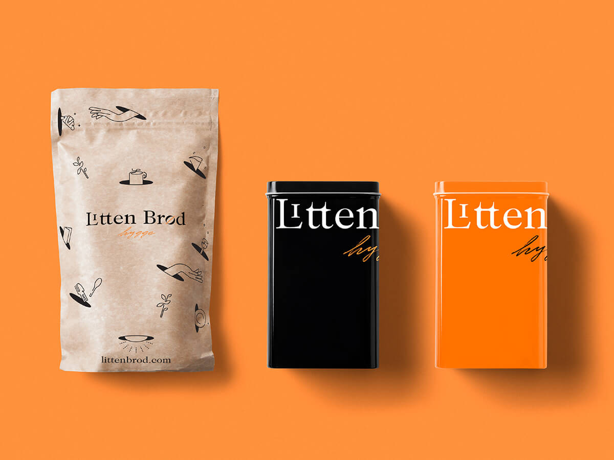 Litten Brød — Danish Bakery // Coffee Packaging