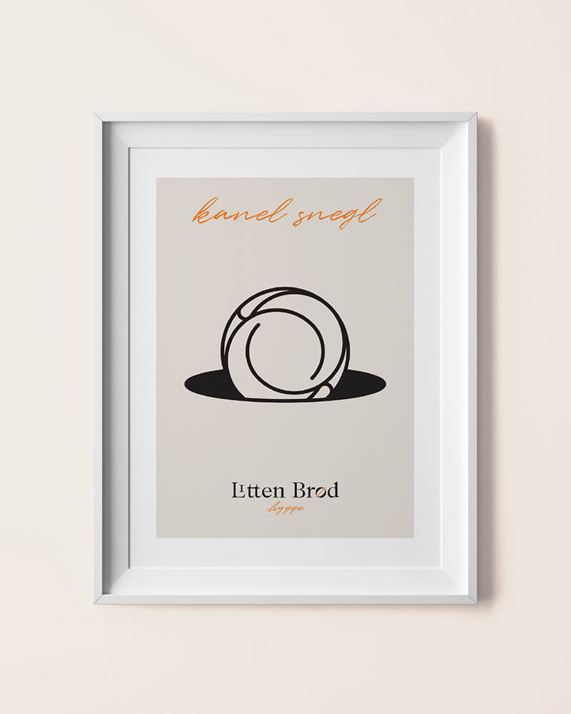 Litten Brød — Danish Bakery // Wall Poster