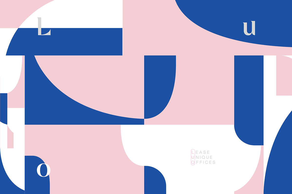 LUO Leasing // Branding Geometric Detail