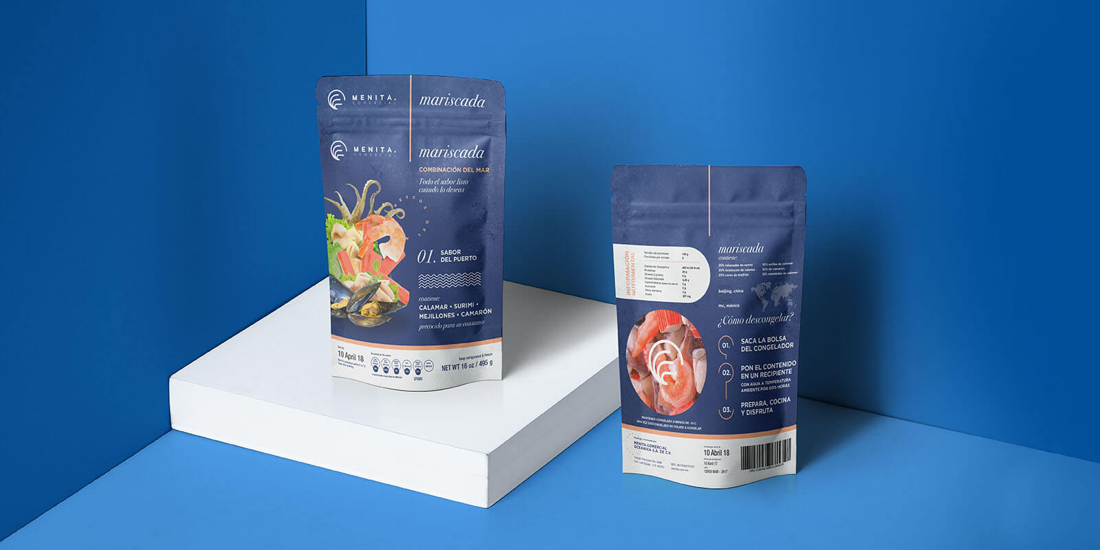 Menita Comercial Oceánica // Empaque Mariscada