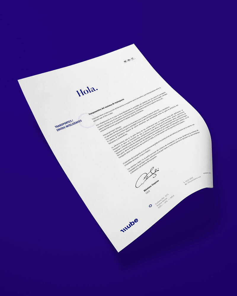 MUBE // Letterhead