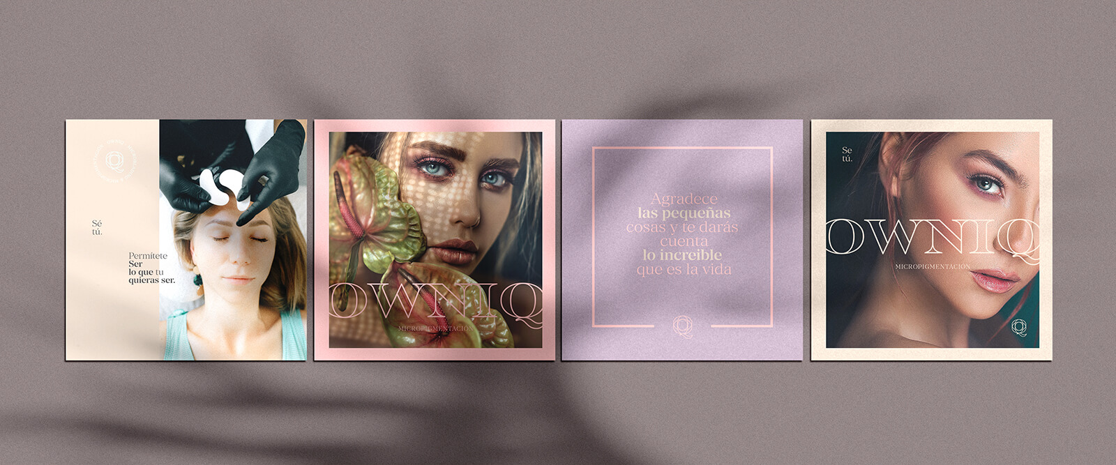 OWNIQ — Micro-pigmentación // Publicación de Instagram y Diseño de Feed para Redes Sociales