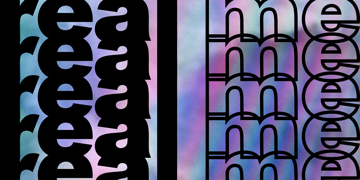 Peacock // Aplicación Tipográfica