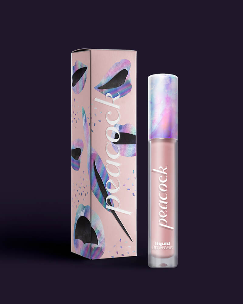 Peacock // Empaque de Labial