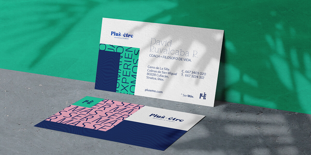 Plus Être — Corporate Training // Business Cards