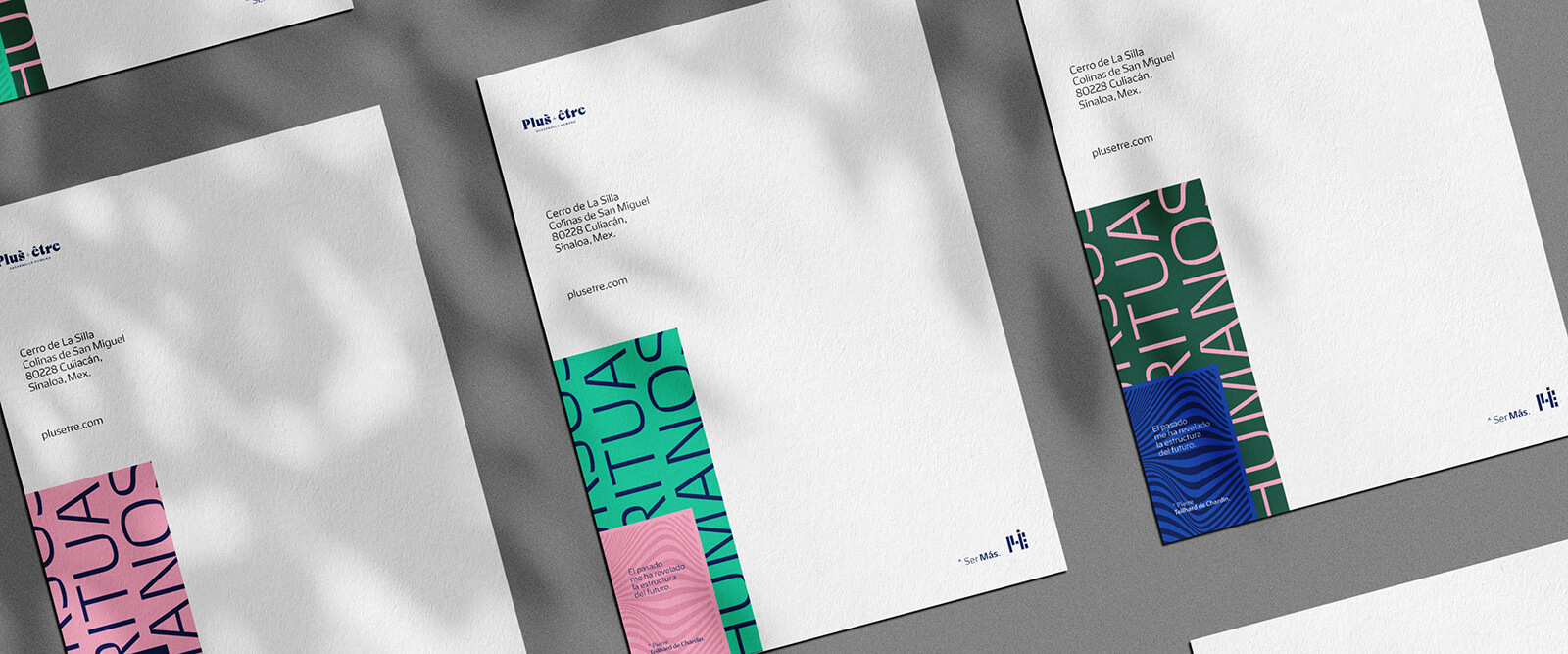 Plus Être — Corporate Training // Letterhead