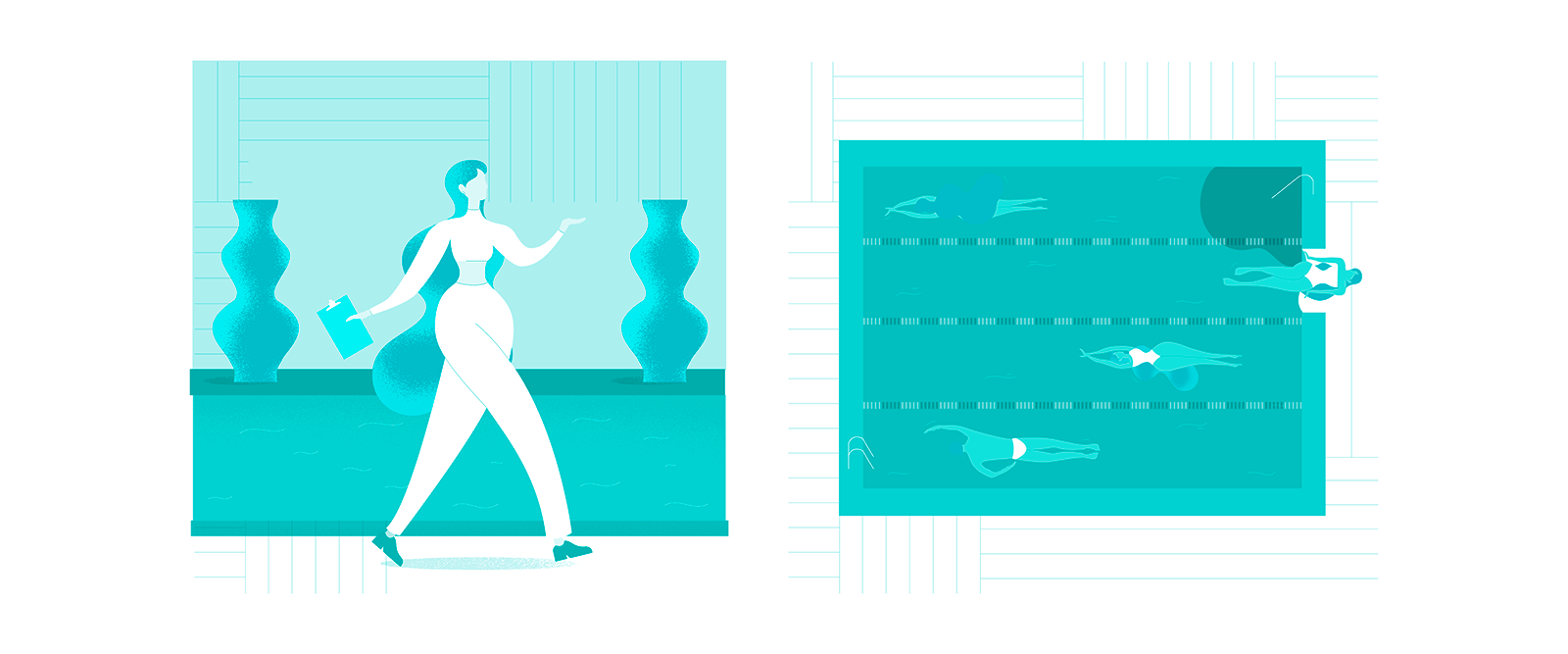 Point of Blue — Smart Pools // Bespoke Illustration