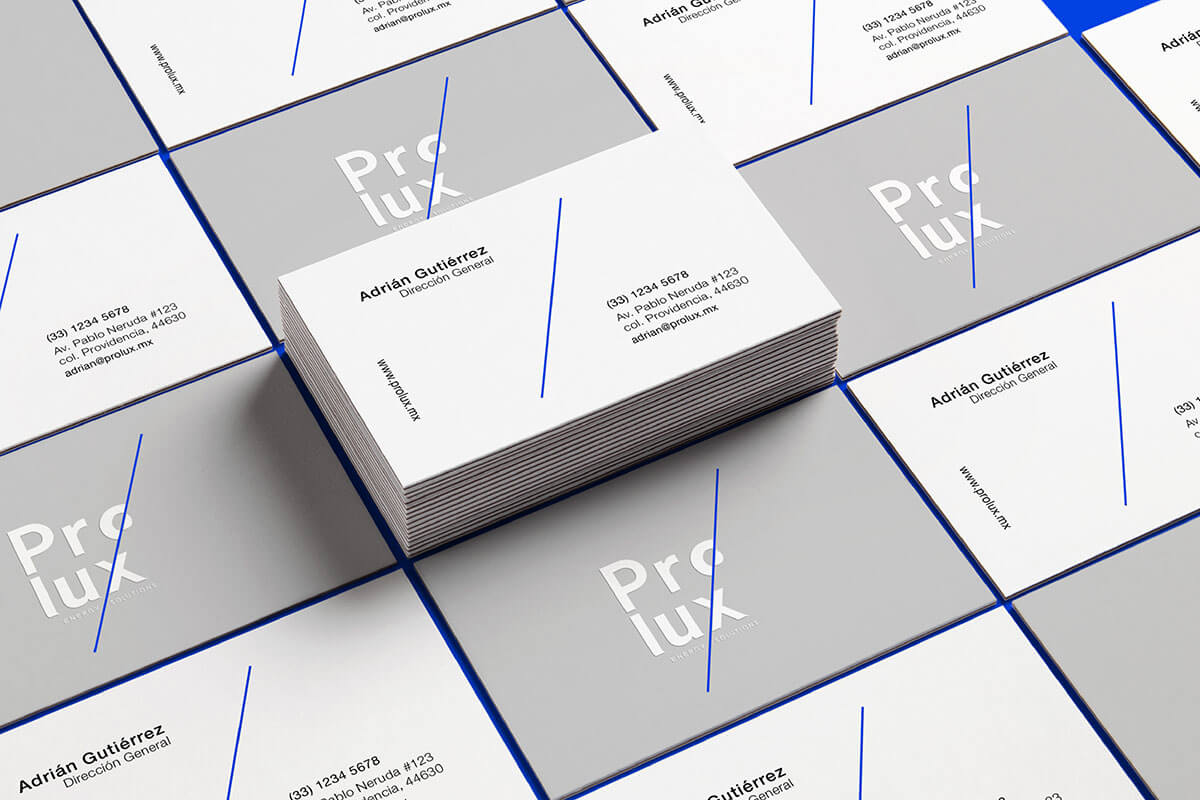 Prolux // Tarjetas de Pesentación