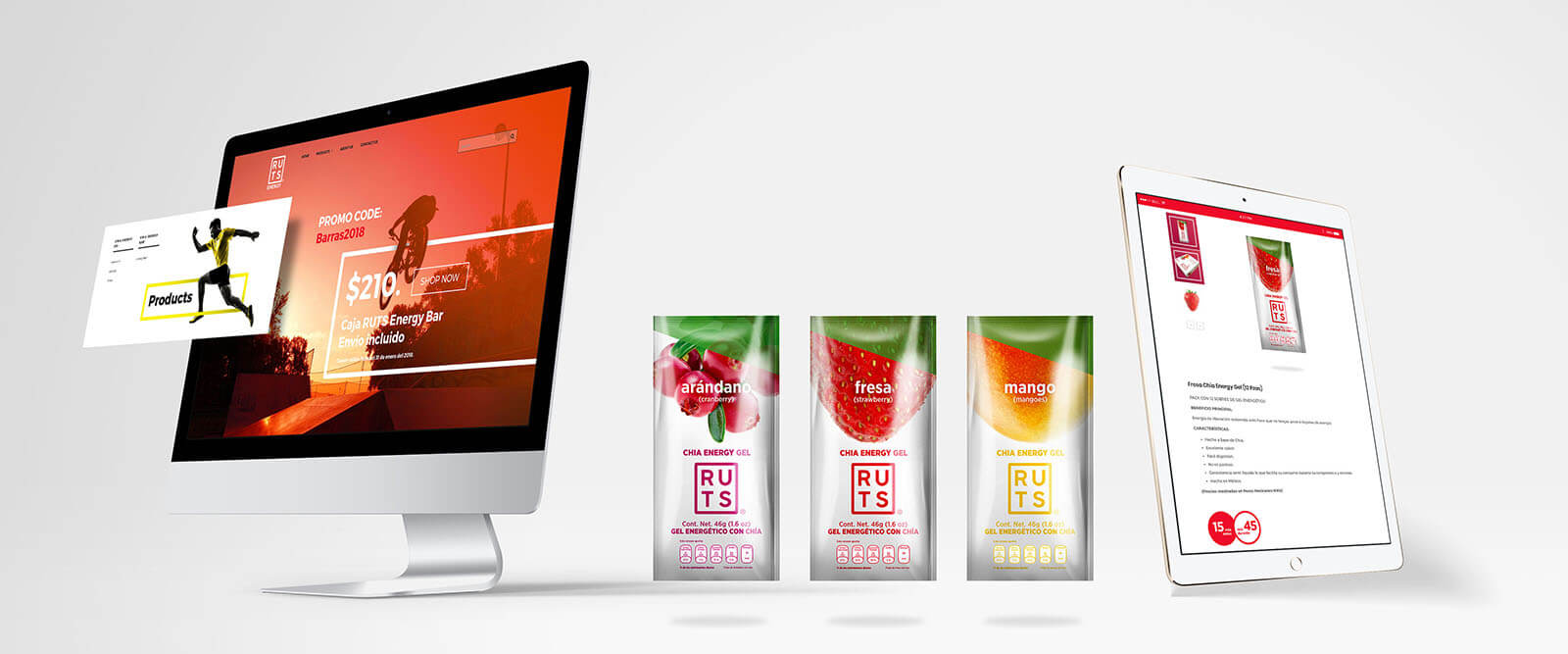 RUTS Energy // Sitio y Sachets