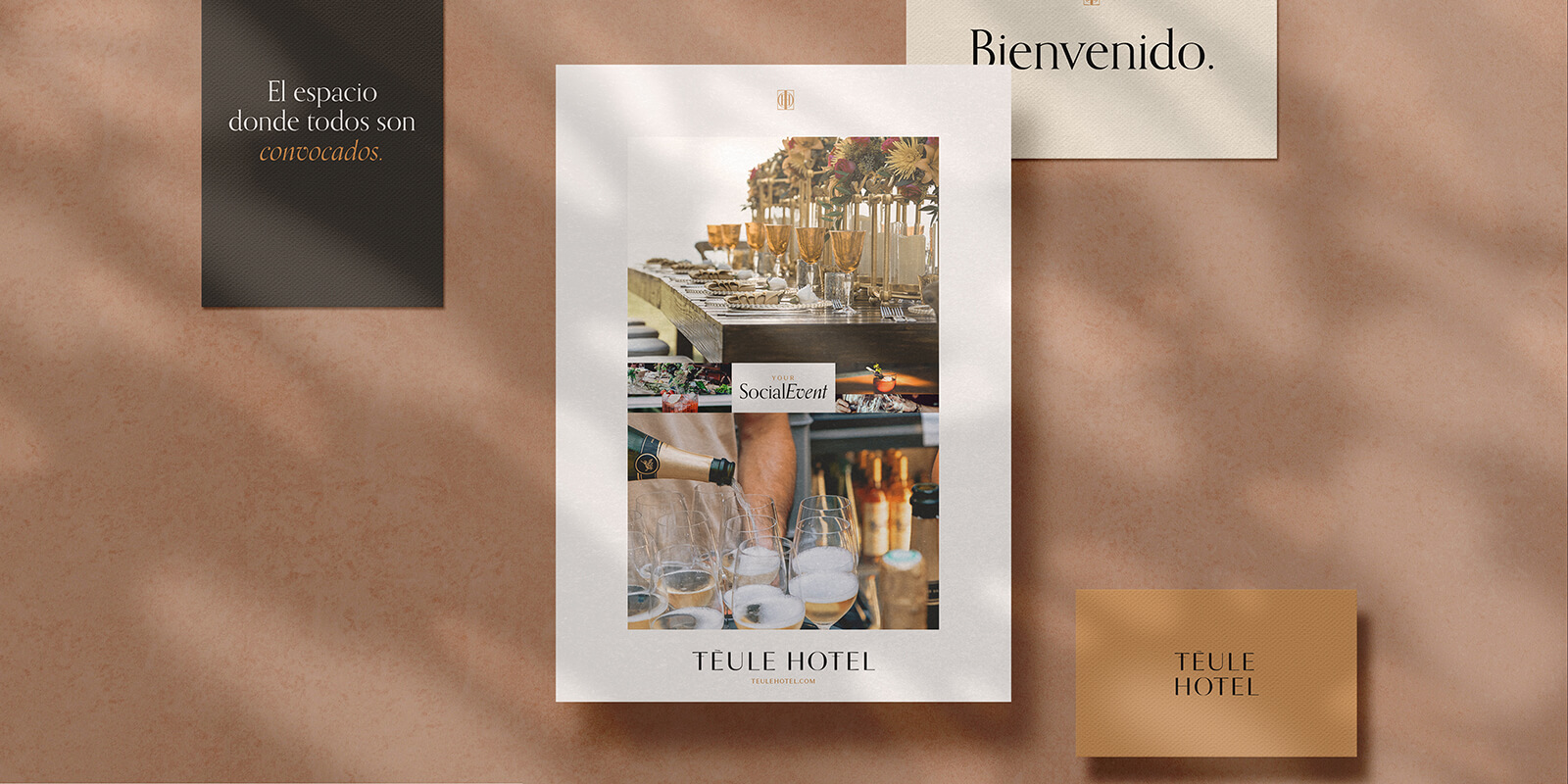 Téule Hotel // Brand peripherials and Advertising Poster