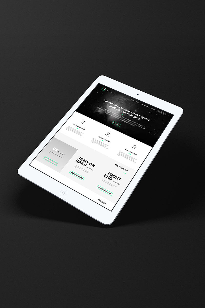 Thinc Institue // Front-end development course poster