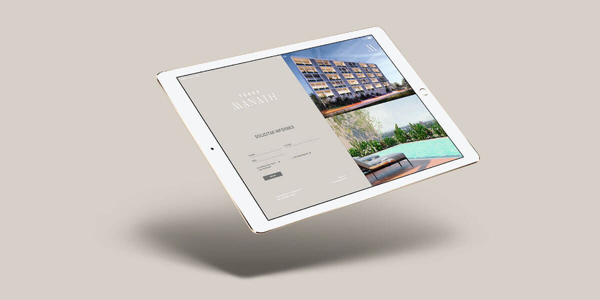 Torre Manath // Sitio Web en Tablet