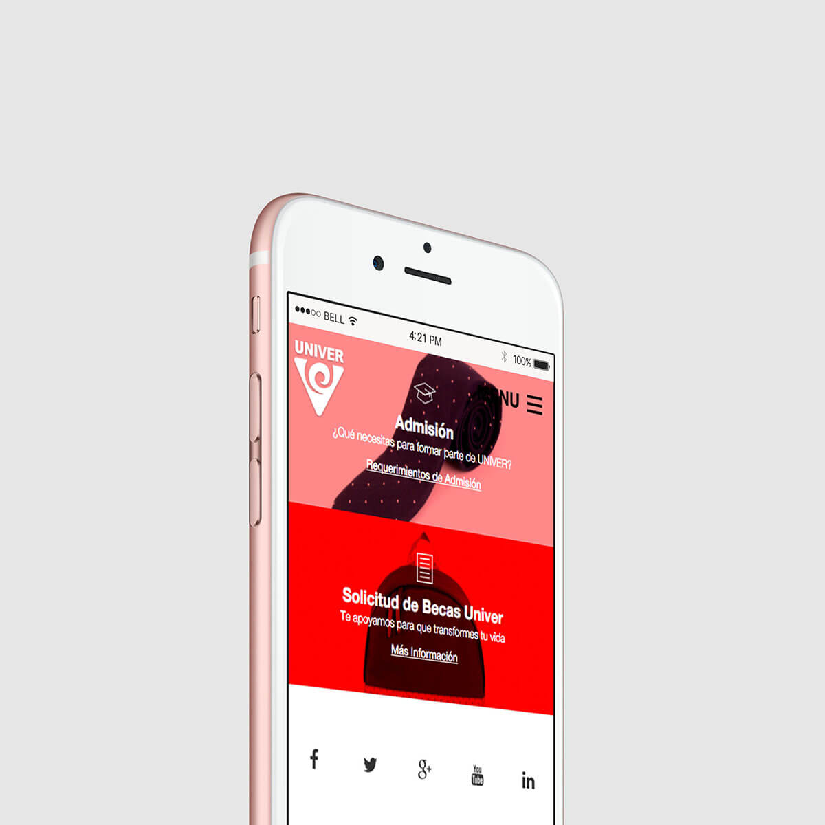 UNIVER Nayarit // Mobile Website