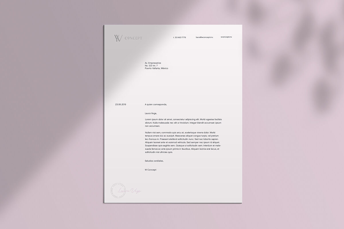 W Concept // Letterhead